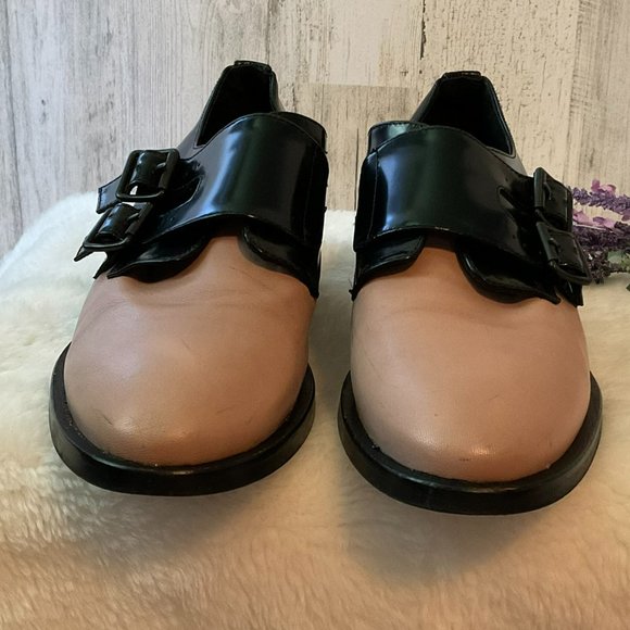 Alex + Alex Women's Size 9.5 EU Size 40 Loafers Pink & Black Shoes Flats Buckle - Picture 2 of 13